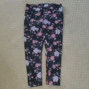So Size Large Kids Floral Print Leggings
